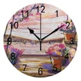 thumbnail image 6 of Flower Round Wall Clock 10 Inch, Silent Non Ticking Wall Clocks Battery Operated, Simple Modern Decorativel Clock Style fits Any Home Decor, 6 of 6