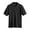 Black, variant on Polo Shirts for Men Casual Solid Color Henry Lapel Breezy Short Sleeve Breathable Tops Loose T Shirts for Man Black L