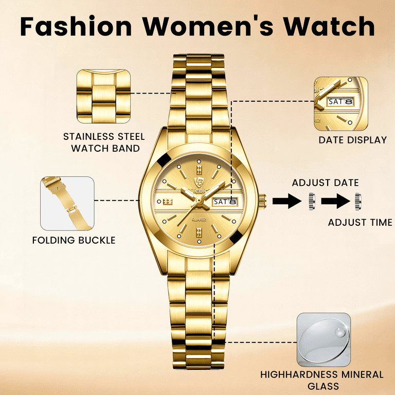 SKMEI Women's Fashion Analog Quartz Watch with Date photo 4