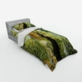 thumbnail image 3 of Ambesonne Tree Bedding Set 4 Pcs, Forest Autumn Growth Eco, Queen, Dark Brown Pale Green, 3 of 3