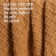 thumbnail image 5 of CREVENT Home Decor Rustic Couch Sofa Chair Bed Throw Blanket, Soft Warm Light Weight in Spring Summer (50''X60'' Brown), 5 of 6