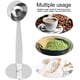 thumbnail image 3 of Cuchara de café expreso plateada y cuchara medidora de café apisonadora Cuchara medidora de acero inoxidable Cuchara de café molida Taza K Cuchara de café de 30 ml Martillo de polvo 2 en 1 Apisonamien, 3 of 5