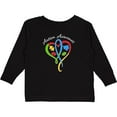 thumbnail image 3 of Inktastic Autism Awareness Heart Ribbon and Puzzle Pieces Boys or Girls Long Sleeve Toddler T-Shirt, 3 of 5