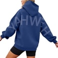 thumbnail image 2 of Neewe Women's Hoodies Long Sleeve Sweatshirts Drawstring Pullover Tops with Pocket Casual Loose Blouses Tunic, 2 of 6