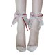 thumbnail image 1 of Calcetines cortos de fibra de vidrio con lazo de cinta de Lolita para mujer, medias transparentes finas de verano, 1 of 5