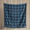 thumbnail image 4 of Eddie Bauer Cabin Plaid Blue Flannel Yarn Dyed Throw Blanket, 60" X 50", 4 of 5