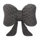 thumbnail image 2 of Cojín decorativo con lazo de lunares | Cojín decorativo para sofá y cama | Suave felpa, 38 x 30 cm, rosa, negro y gris | Decoración acogedora para el hogar, regalo, 2 of 6