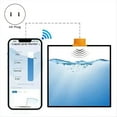 thumbnail image 2 of Tuya Smart WiFi Ultrasonic Water Tank Level Monitor Sensor Real-Time Alerts App Control for IOS & Android US Plug, 2 of 8