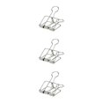 thumbnail image 1 of stanreset 1/2/3 20 Pieces Metal Paper Clip Anti-rust Unfading Solid Color Replacement Home Office File Examination Papers Clips Silver 32mm 3PCS, 1 of 6
