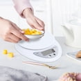 thumbnail image 3 of Báscula digital de cocina para alimentos, pilas incluidas, dispositivo de medición de peso multifuncional en gramos/onzas, apagado automático, acero inoxidable, 3 of 5