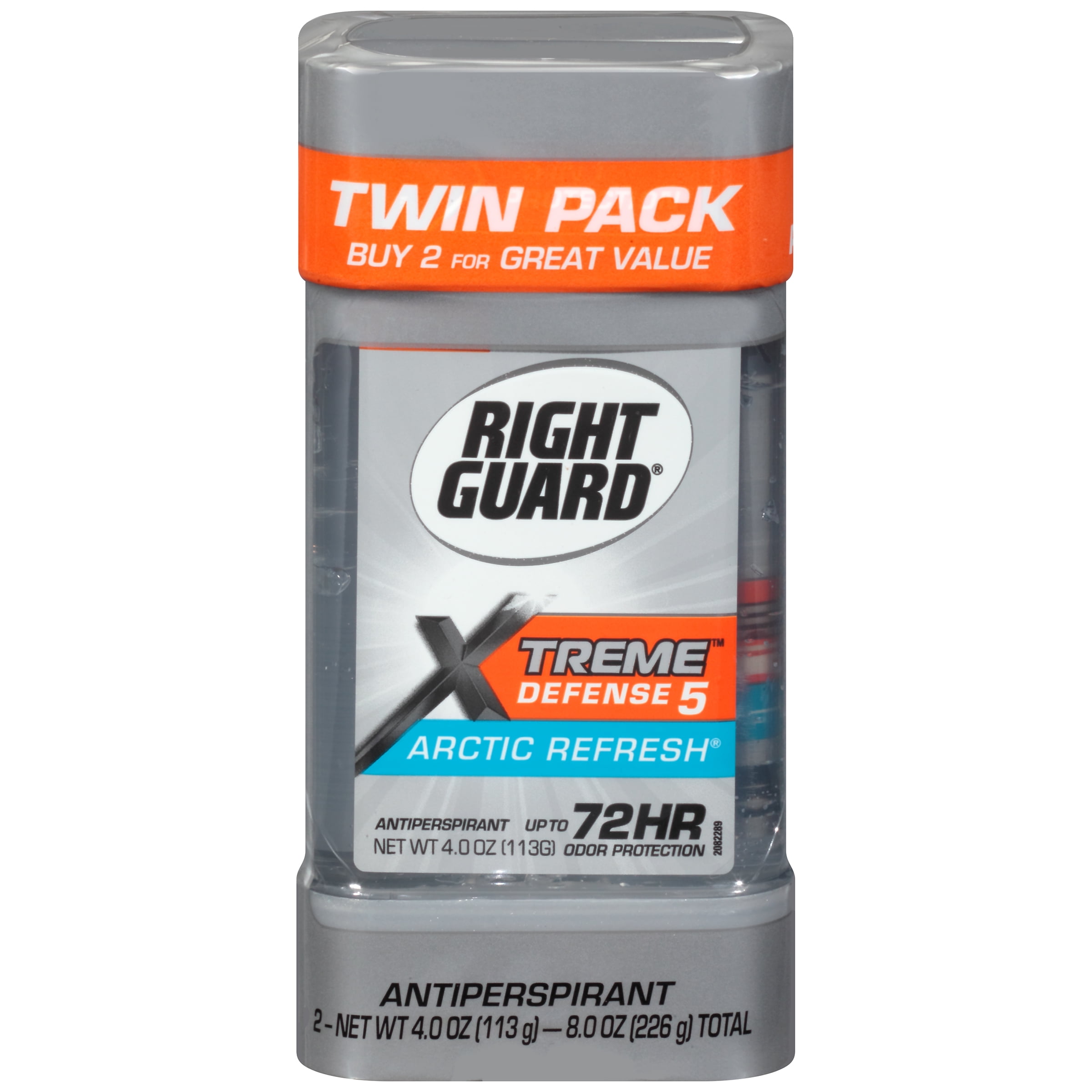 Right Guard Xtreme Defense 5 Antiperspirant Deodorant Gel, Arctic