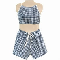 Dipsters Women's Bibb-Top with Shorts Patientwear, Small