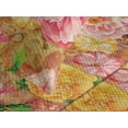 thumbnail image 3 of Ambesonne Rose Pattern Quilted Coverlet 3 Pcs, Flowers Nature Print, Queen Size, Pale Pink Mustard, 3 of 4