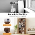 thumbnail image 2 of Atilioo 5-Tier Bookcase with Adjustable Shelves, 53" Tall Storage Cube Organizer for Living Room, Bedroom, Easy Assembly, Brown, 2 of 8
