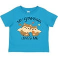 thumbnail image 3 of Inktastic My Grandma Loves Me with Cute Squirrels in Autumn Boys or Girls Toddler T-Shirt, 3 of 5