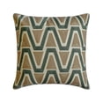 thumbnail image 3 of Green Decorative Throw Pillow Covers 14"x14" | Modern Cotton Cushion Cover Geometric | Embroidery Pillowcases for Couch, Sofa Bedroom & Living Room, Modern Home Décor - Trion, 3 of 10