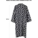 thumbnail image 2 of Men's Cotton Kimono Robe Long Sleeve Bathrobe Loungewear Sleepwear Navy SZ, 2 of 5