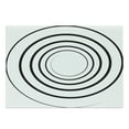 thumbnail image 1 of Spires Cutting Board, Abstract Design Monochrome Spiral Whorl Element Dimensional Aesthetic Curve Concept, Decorative Tempered Glass Cutting and Serving Board, Large Size, Black White, by Ambesonne, 1 of 1