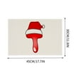 thumbnail image 3 of Clearance! Caoblia 26 Letters Christmas Placemats 12x18" Washable Wipeable Heat-Proof Christmas Placemats for Kitchen, Dining Table, Holiday, Party Decor Supplies, Christmas Decorations, 3 of 4