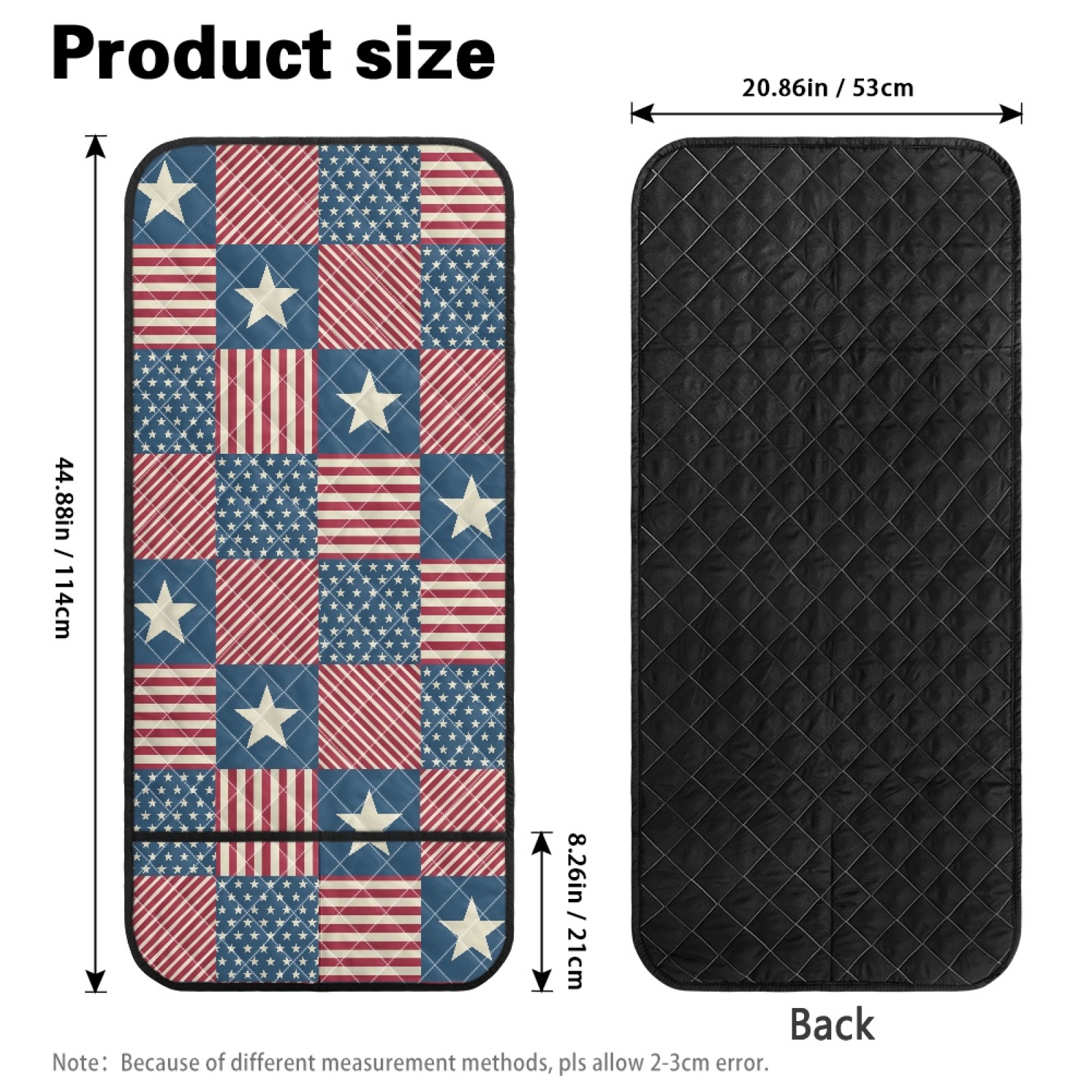 TSOVTHRID American Flag Grid Print Sofa Arm Cover Soft Couch Arm Protector, Arm Cover for Recliner, Furniture Protector for Leather Sofa Couch 4th of July Patriotic Living Room Decoration