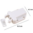 thumbnail image 6 of 6pcs White Cute Beetle Shape Cabinets Door Rebounder Cupboard Touch Release Latches, 6 of 8