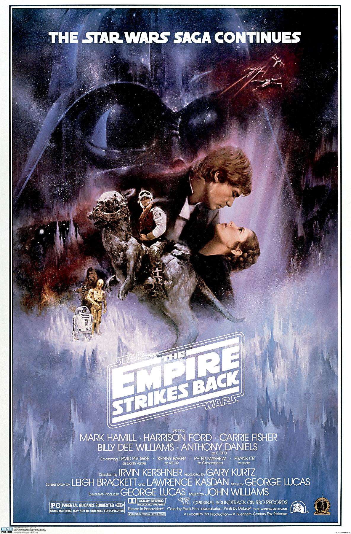 Empire Strikes Back Star Wars Darth Vader Movie Print Wall Art POSTER 24x36