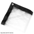 thumbnail image 4 of destyer Bâche en Plastique Imperméable Réutilisable Anti-Poussière Bâche Transparente Toit de Serre Couverture de Patio Intérieur Extérieur Jardin 2x1m, 4 of 6
