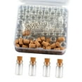 thumbnail image 4 of deevoka 50 Pieces Mini Glass Bottles Jars with Cork Necklace Pendant Charm Clear Jar, 4 of 8