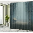 thumbnail image 5 of Ambesonne Fall Shower Curtain, Mysterious Park Horror, 69"Wx70"L, Blue Cream, 5 of 5
