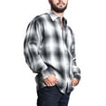 thumbnail image 5 of G-Style USA Men's Western Casual Plaid Long Sleeve Button Down Shirt Y2000 - Gray - Large, 5 of 5