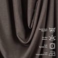 thumbnail image 3 of 3S Brother's Home Decorative Grey Curtains 100" Wide Extra Long Luxury Colors Linen Look Custom Made 5-25 Feet Made in Turkey Hang Back Tab & Rod Pocket Single Panel Home Décor (100"Wx288"L), 3 of 6