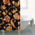 thumbnail image 5 of Bright Colorful Wildflower Shower Curtain, 36x72 Polyester for Bathtubs, Modern Garden Bloom Design with Bee and Butterfly, 5 of 5