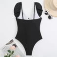 thumbnail image 5 of Sngxgn Women's Swimsuit High Neck Tummy Control Swimwear Bathing Suit(Black,S), 5 of 5