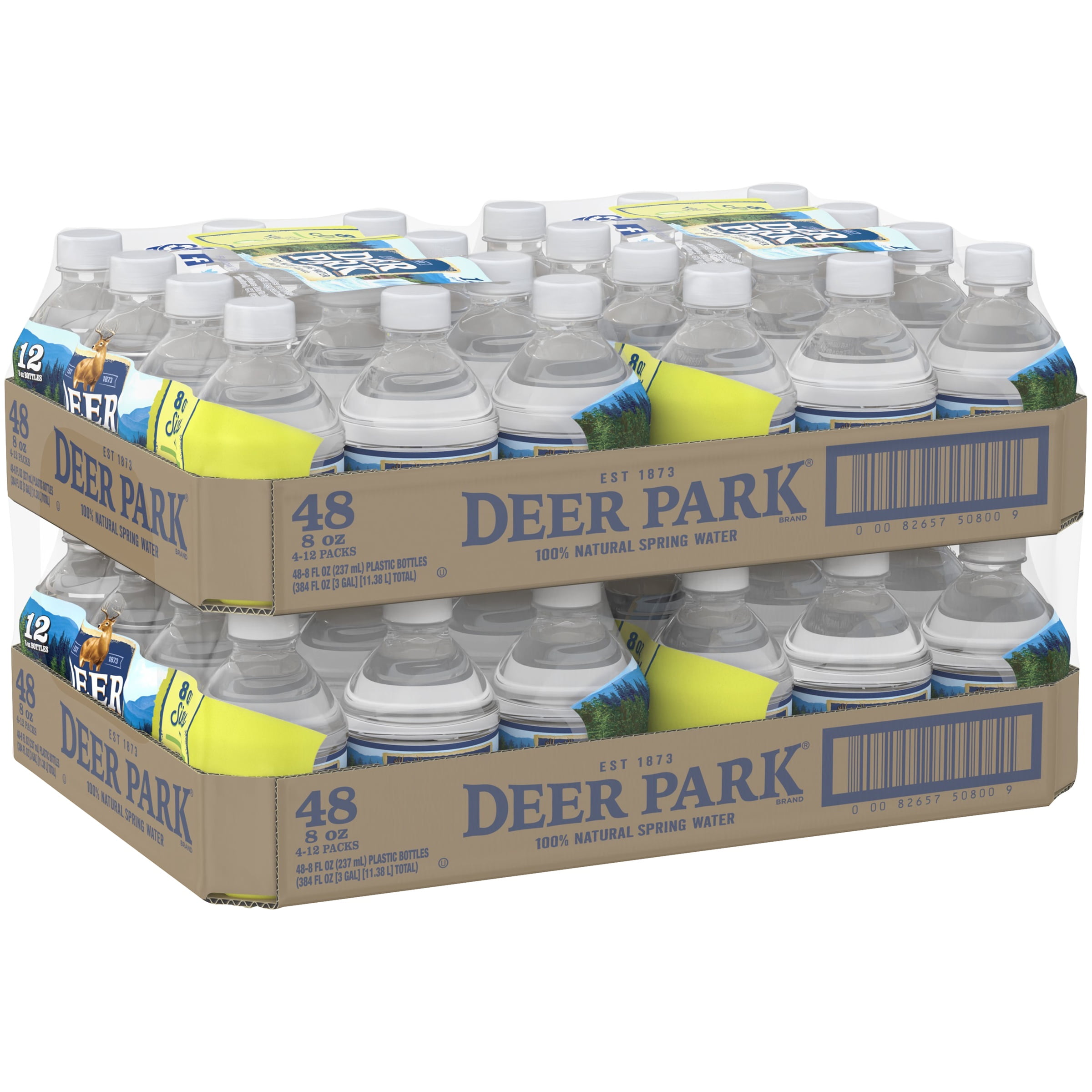 Deer Park 100 Natural Spring Water, 8 Fl. Oz., 48 Count