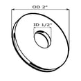 thumbnail image 2 of 1/2" x 1/8" x 2" Rubber Washers (5 pcs.), 2 of 2