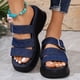 thumbnail image 1 of WILLBEST Sandalias Flexibles Para Mujer, Chanclas Con Soporte De Arco Para Caminar Cómodamente, Sandalias De Cuña De Verano Con Función De Masaje Y Plataforma., 1 of 9
