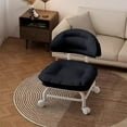 thumbnail image 4 of HOZVOMI Backrest Chair Household Round Stool Small Stool with Swivel Wheels, Compact Design, 4 of 6