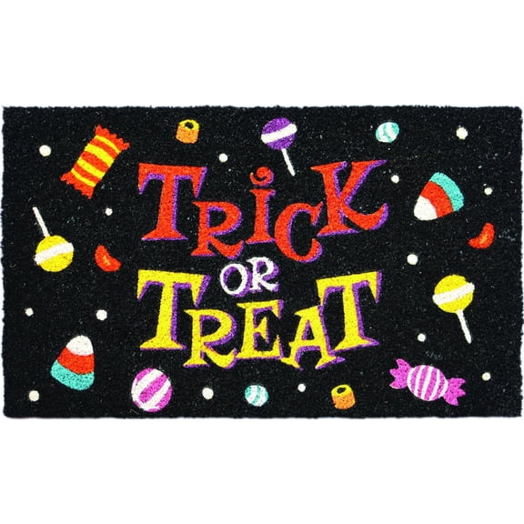 Way To Celebrate Halloween "Trick or Treat" Coir Doormat, 18 x 30 in