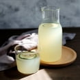 thumbnail image 2 of Injueey Taza de agua de vidrio elegante transparente 370 ml resistente al calor lavable hogar Oficina bebida botella taza de té con tapa Teteras, 2 of 6