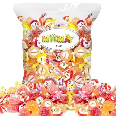 Bonelle Sugar-Free Italian Fruit Jelly Candy - 1 lb Assorted Individually Wrapped Jelly Fruit Candy -  Delicious Candy for Gifting & Sharing