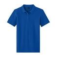 thumbnail image 5 of Gildan Women's Softstyle Pique Polo, Short Sleeve Cotton Shirt, Semi-Fitted, Royal, Pack 1, S-2XL, 5 of 6