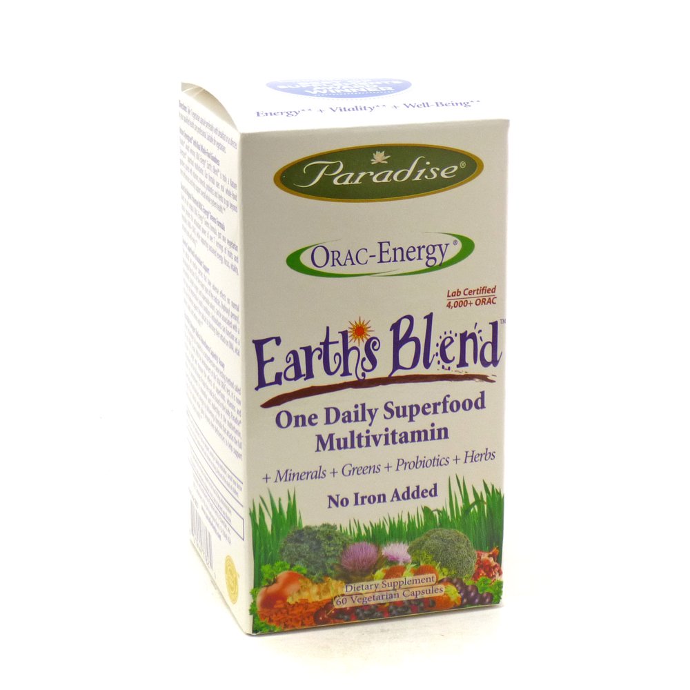 Paradise Herbs Earth's Blend One Daily Superfood Multivitamin with No