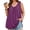 B1-Light Purple, variant on Women's Plus Size Tank Top, V Neck Pleated Sleeveless Summer Beach Tops, Light Purple 3X Side Slit Casual Daily Tunic Layering Shirt for Work