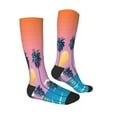 thumbnail image 3 of Balery Beach With Palm Trees Fun Novelty Socks Men'S Women'S Crew Socks Funny Crazy Novelty Socks Quirky And Cool Socks, 3 of 9