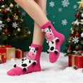 thumbnail image 3 of Fengactive 3D Animal Non Slip Slipper Socks Thick Knit Warm Winter Floor Socks for Women Men Adults, 3 of 5