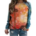 thumbnail image 1 of Camisas informales de manga larga para mujer, sudadera de cuello redondo con estampado Floral, jersey de cuello redondo, Tops tipo túnica holgados Pompotops FGAJ1873, 1 of 5