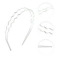 thumbnail image 3 of Unique Bargains 1 Pc Double Row Wave Headbands for Women Silver Tone, 3 of 6