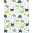 thumbnail image 5 of Parent's Choice Baby Boy Dino Ultra Soft Nursery Crib Bedding Set, Crib, Blue, 3-Pieces, 5 of 8