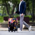 thumbnail image 3 of HELLHERO Colorful Cat Pattern Design Suitcase Cover for Friends, Polyester Spandex Anti-scratch Journey Baggage Guard Easy Wash Suitcase Sleeve, 3 of 7