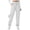 White Heathered Grey, variant on Pinspark Womens Winter Athletic Pants Casual Soft Sweatpant Fleece Warm Jogger Pant with Pockets Drawstring Trousers